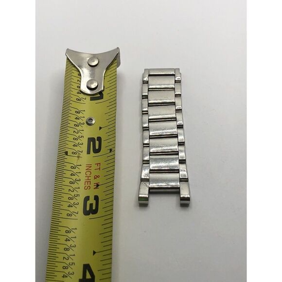 Michael Kors Watch Parts Partial Band Links Silver Tone No Clasp 16/18mm GY118 - Picture 1 of 5